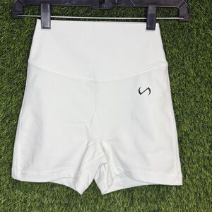 EUC TLF Tempo 4 Inch Workout Shorts Small White